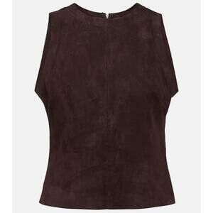 Stouls 'Pam' Brown Suede Tank Top Size M - NWT